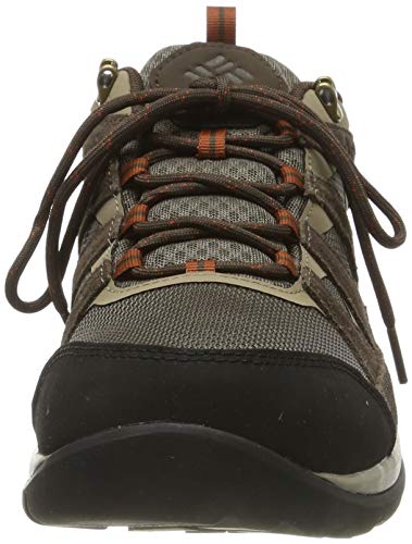 Columbia Redmond V2, Zapatos de Senderismo Impermeables Hombre, Marrón (Mud, Dark Adobe), 43 EU