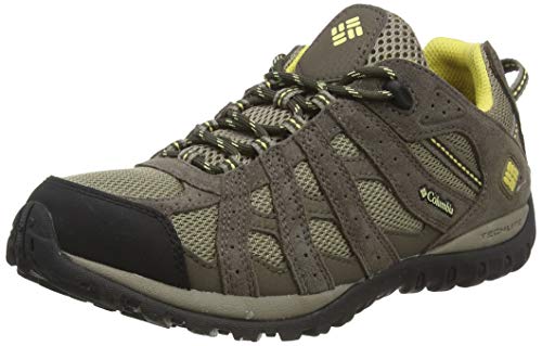 Columbia Redmond Waterproof - Zapatillas de montaña para mujer, Marrón (Pebble / Sunlit), 36 EU