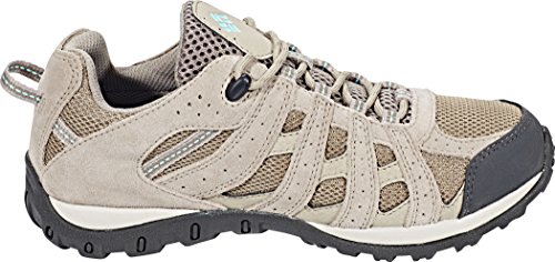 Columbia Redmond Waterproof, Zapatillas para Caminar Mujer, Beige (Pebble/Sky Blue), 39 EU