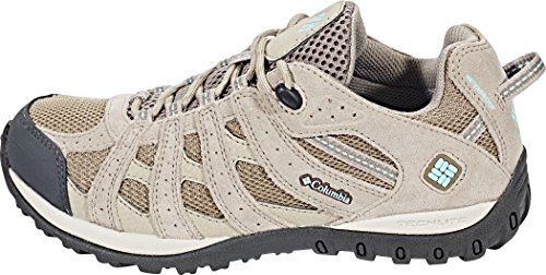 Columbia Redmond Waterproof, Zapatillas para Caminar Mujer, Beige (Pebble/Sky Blue), 39 EU