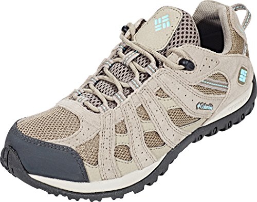 Columbia Redmond Waterproof, Zapatillas para Caminar Mujer, Beige (Pebble/Sky Blue), 39 EU