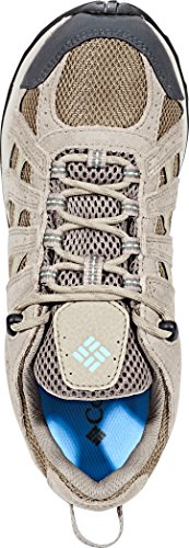 Columbia Redmond Waterproof, Zapatillas para Caminar Mujer, Beige (Pebble/Sky Blue), 39 EU