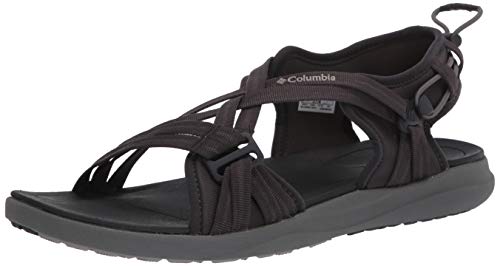 Columbia Sandal, Sandalia Mujer, Black (Shark, Ti Titanium 011), 42 EU