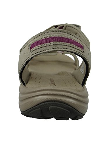 Columbia Santiam™, Sandalias Mujer, Beige (Silver Sage, Intense Violet), 36 EU