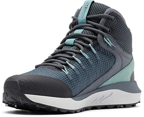 Columbia TRAILSTORM Mid Waterproof, Zapatillas para Caminar Mujer, Grafito Dusty Green, 38 EU