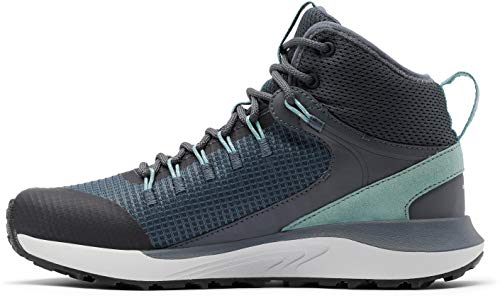 Columbia TRAILSTORM Mid Waterproof, Zapatillas para Caminar Mujer, Grafito Dusty Green, 38 EU