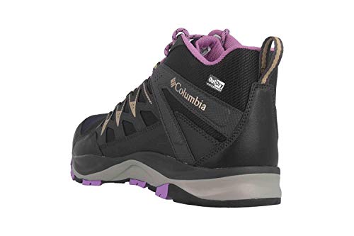 Columbia WAYFINDER Mid Outdry, Zapatos de montaña Mujer, Negro (Black, Warm GOL 012), 36.5 EU