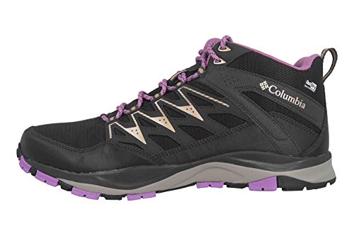 Columbia WAYFINDER Mid Outdry, Zapatos de montaña Mujer, Negro (Black, Warm GOL 012), 36.5 EU
