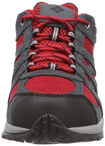 Columbia Youth Redmond Waterproof, Zapatillas de Senderismo Unisex Niños, Rojo (Mountain Red, Black 613), 36 EU