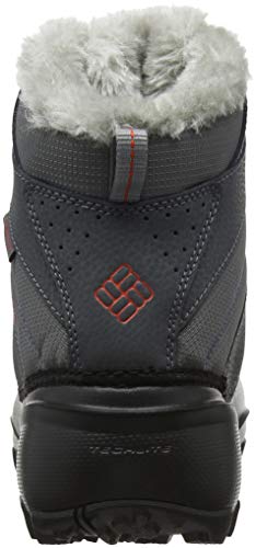 Columbia Youth Rope Tow III Waterproof, Botas de Nieve, Gris (Ti Grey SteelRed Canyon), 35 EU