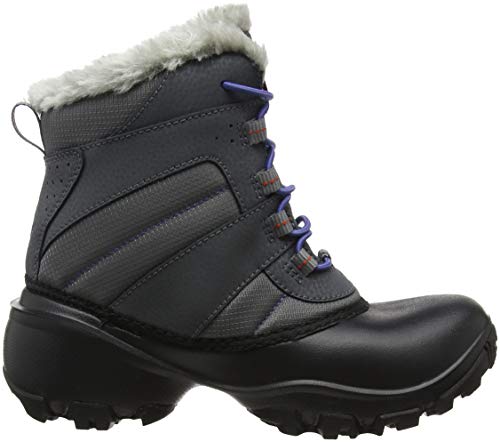 Columbia Youth Rope Tow III Waterproof, Botas de Nieve, Gris (Ti Grey SteelRed Canyon), 35 EU