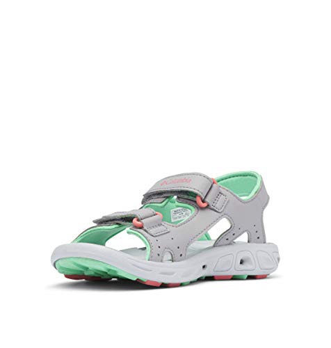 Columbia Youth TECHSUN Vent, Sandalias, Gris (Steam, Coral Bloom 088), 33 EU