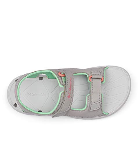 Columbia Youth TECHSUN Vent, Sandalias, Gris (Steam, Coral Bloom 088), 33 EU