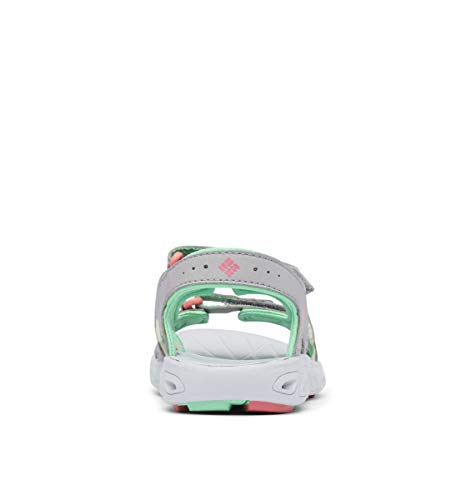 Columbia Youth TECHSUN Vent, Sandalias, Gris (Steam, Coral Bloom 088), 33 EU