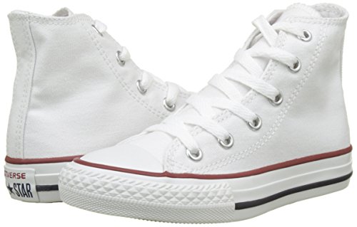 Converse 015860_Blanc optical - Zapatillas de tela para niños, color blanco, talla 33