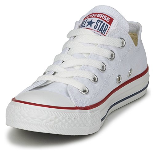 Converse All Star Ox Basse Zapatillas deportivas bajas unisex para adultos, color Blanco, talla 4.5 UK