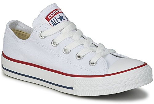 Converse All Star Ox Basse Zapatillas deportivas bajas unisex para adultos, color Blanco, talla 4.5 UK