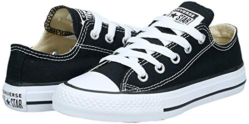 Converse Chuck Taylor All Star, Zapatillas de Lona Infantil, Negro (Black Ox), 32 EU (13.5 UK)