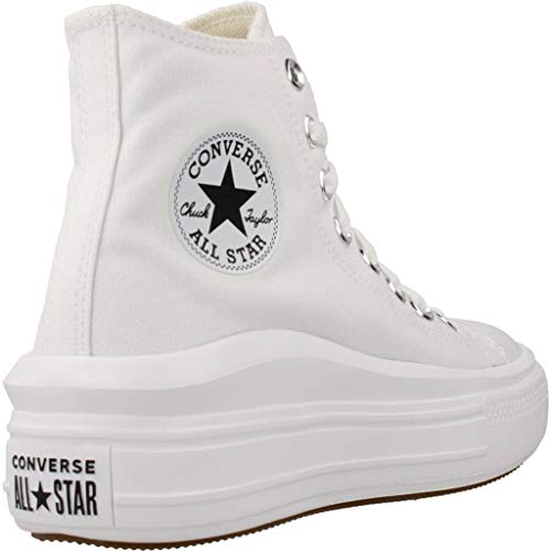 Converse Chuck Taylor All Star, Zapatillas Mujer, Blanco, 38 EU