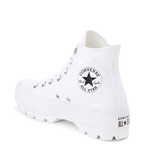 Converse Chuck Taylor All Star, Zapatillas Mujer, White Black White, 37 EU