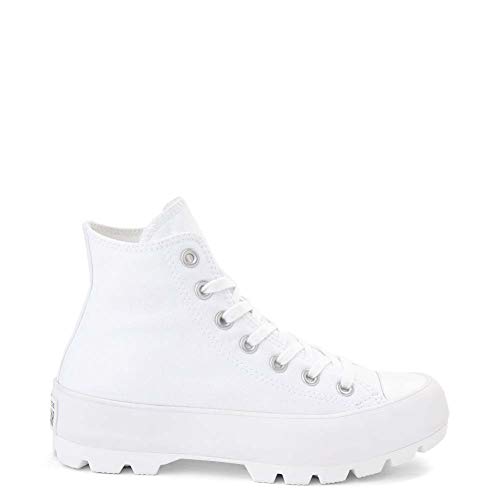 Converse Chuck Taylor All Star, Zapatillas Mujer, White Black White, 37 EU