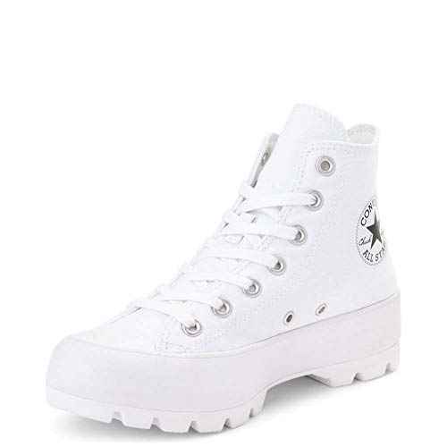 Converse Chuck Taylor All Star, Zapatillas Mujer, White Black White, 37 EU