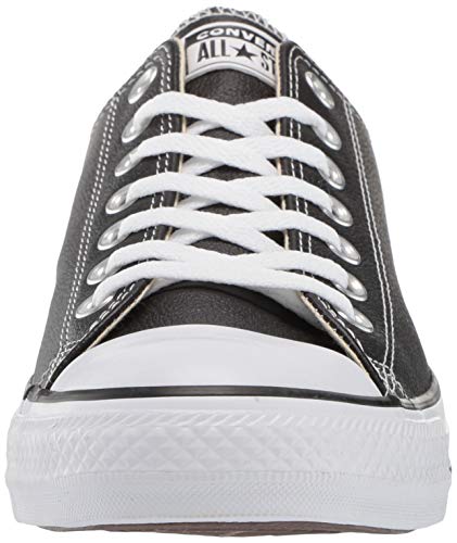 Converse Chuck Taylor Core Lea Ox, Zapatillas De Cuero Unisex Adulto, Negro, 39.5 EU