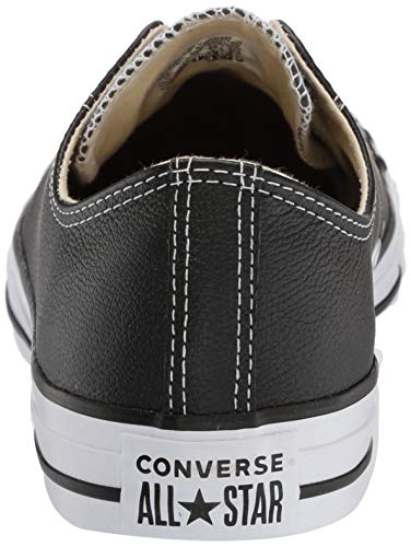 Converse Chuck Taylor Core Lea Ox, Zapatillas De Cuero Unisex Adulto, Negro, 42.5 EU