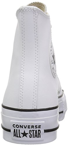 Converse Chuck Taylor CTAS Lift Clean Hi, Zapatillas Altas Mujer, Blanco (White/Black/White 102), 38 EU