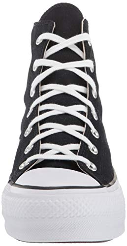 Converse Chuck Taylor CTAS Lift Hi, Zapatillas Mujer, Negro (Black/White/White 001), 36 EU