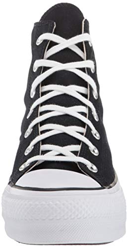 Converse Chuck Taylor CTAS Lift Hi, Zapatillas Mujer, Negro (Black/White/White 001), 39 EU