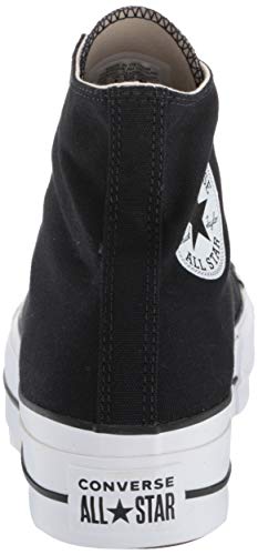 Converse Chuck Taylor CTAS Lift Hi, Zapatillas Mujer, Negro (Black/White/White 001), 39.5 EU