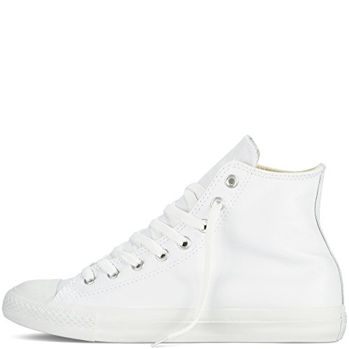 Converse CTAS Mono Hi Cuir, Zapatillas Mujer, Blanco (White), 42.5 EU