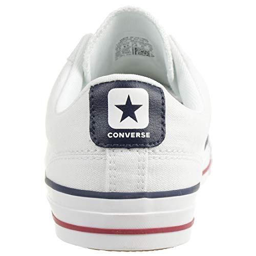 Converse Lifestyle Star Player Ox, Zapatillas de Estar por casa Unisex niño, Blanco (White/White/Navy 111), 36 EU