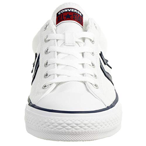 Converse Lifestyle Star Player Ox, Zapatillas de Estar por casa Unisex niño, Blanco (White/White/Navy 111), 36 EU