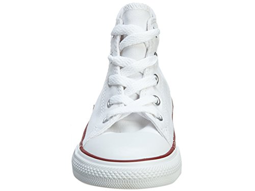 Converse - Zapatillas de tela para niños, Blanco, 23