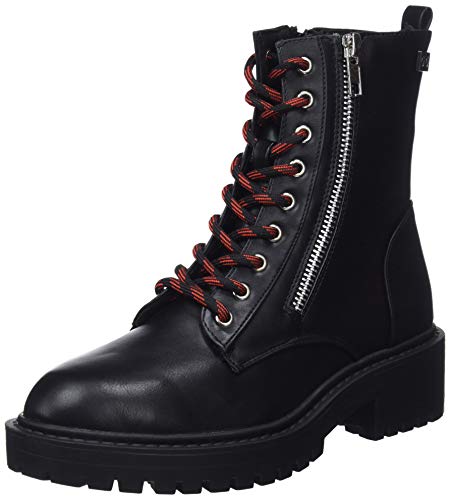 COOLWAY Alma, Botas Militares Mujer, Negro (Blk 000), 38 EU