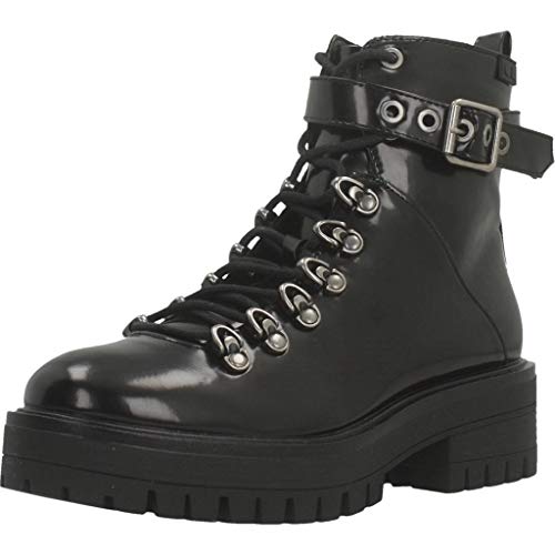 COOLWAY Tear, Botas Militares Mujer, Negro (Black 000), 36 EU