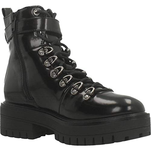 COOLWAY Tear, Botas Militares Mujer, Negro (Black 000), 36 EU