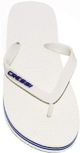 Cressi Beach Flip Flops Chanclas de Playa Unisex para Adultos, Blanco (Weiß), 35 EU