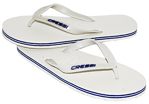 Cressi Beach Flip Flops Chanclas de Playa Unisex para Adultos, Blanco (Weiß), 35 EU