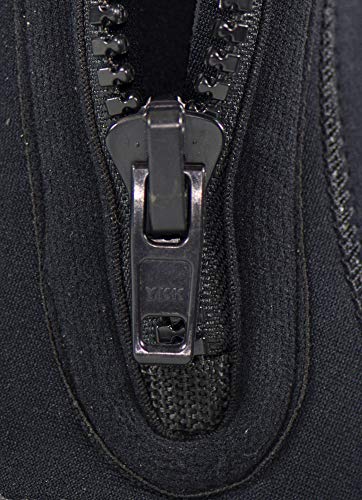 Cressi Isla Botas de Buceo con Suela y Cremallera, 5mm, Unisex Adulto, Negro (Black/Black), M