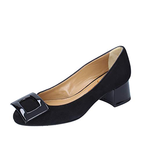 CRISPI Zapatos de salón Mujer Gamuza Negro 35 EU