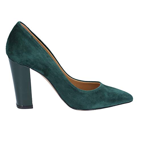 CRISPI Zapatos de salón Mujer Gamuza Verde 35 EU