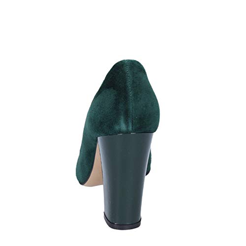 CRISPI Zapatos de salón Mujer Gamuza Verde 35 EU