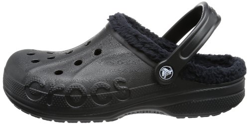 Crocs Baya Lined, Unisex Adulto Zueco, Negro (Black/Black), 43-44 EU