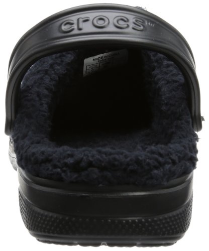 Crocs Baya Lined, Unisex Adulto Zueco, Negro (Black/Black), 43-44 EU
