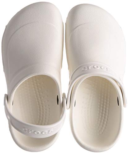 Crocs Bistro, Zuecos Unisex Adulto, Blanco (White), 37/38 EU
