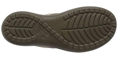 Crocs Capri V Flip, Chanclas para Mujer, Beige (Chai/Walnut), 39/40 EU