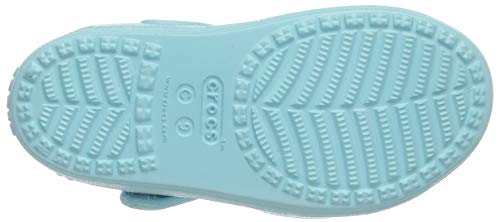 Crocs Classic Cross Strap Sandal Kids, Sandalia con Pulsera Niñas, Azul (Ice Blue 4O9), 24/25 EU